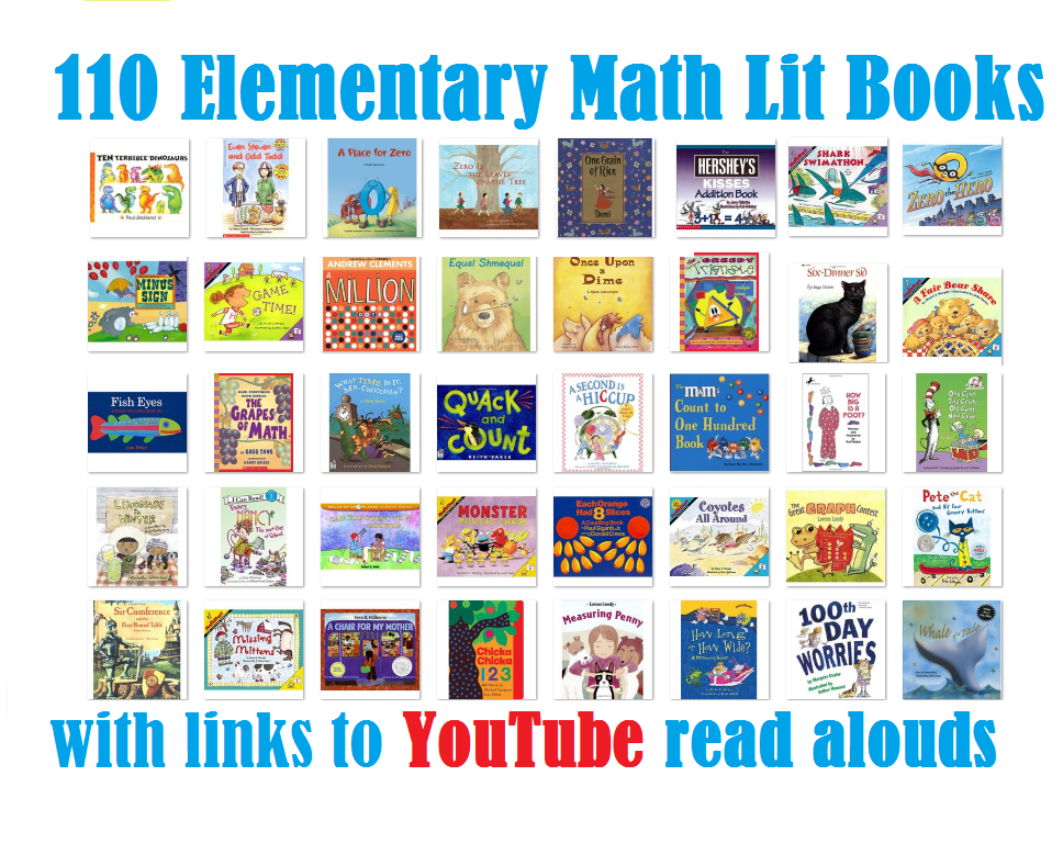 Math literature for elementary grades list with youtube links.png