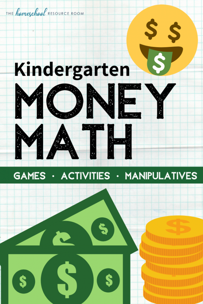 Kindergarten money math! A hands-on approach using games, manipulatives, videos, and books. Click through for fantastic ideas for your money lesson plans. #kindergarten #money #teachingmoney #handson #math
