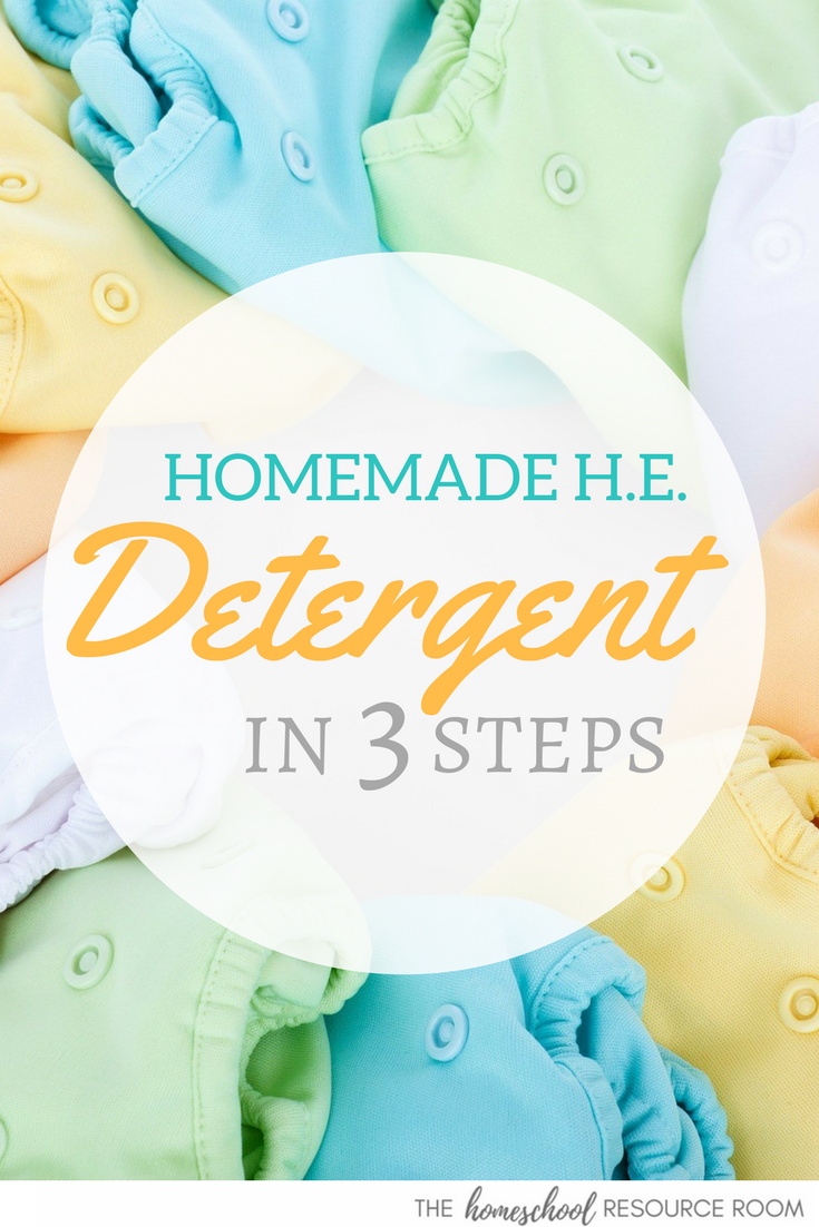 SUPER EASY homemade HE laundry detergent in 3 steps! You can do this.