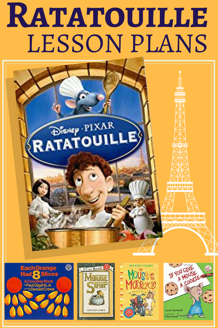Ratatouille lesson plans for kindergarten.