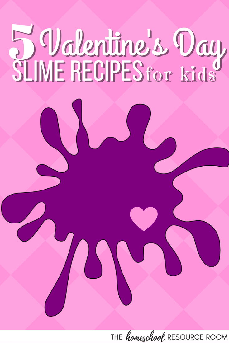 Valentine's Day slime recipes for gooey sensory play and exploration.