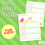 Spring Weekly Planner for Kids