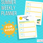 Summer Weekly Planner for Kids