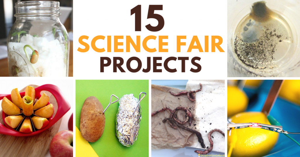 15 fun elementary science fair projects! Hands-on experiments for kids to show off their love of science! #sciencefair #stem #stemeducation #scienceexperiments