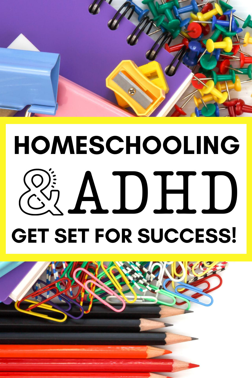Do you have a child homeschooling with ADHD? Set yourself up for success with a few simple ideas that make homeschooling SO much easier for you and your child! #adhd #homeschooling #expertadvice #teachingadhd #education