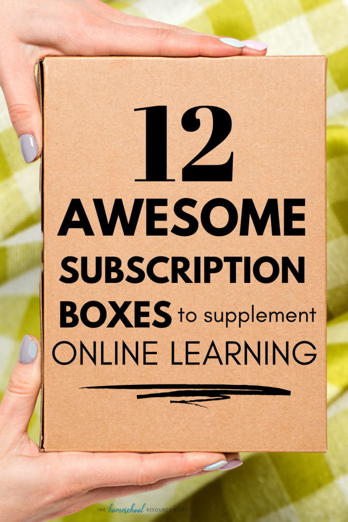12 FUN Homeschool Subscription Boxes to supplement online learning. Hands-on, EASY projects with everything included are a great way to add enrichment to virtual school!