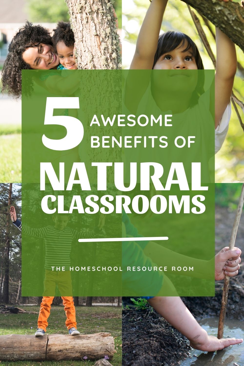 5 awesome benefits of nature classrooms. Natural classrooms have many benefits. See how a new spin on your learning environment can impact your homeschool! #homeschool #natureclassroom #naturalclassroom