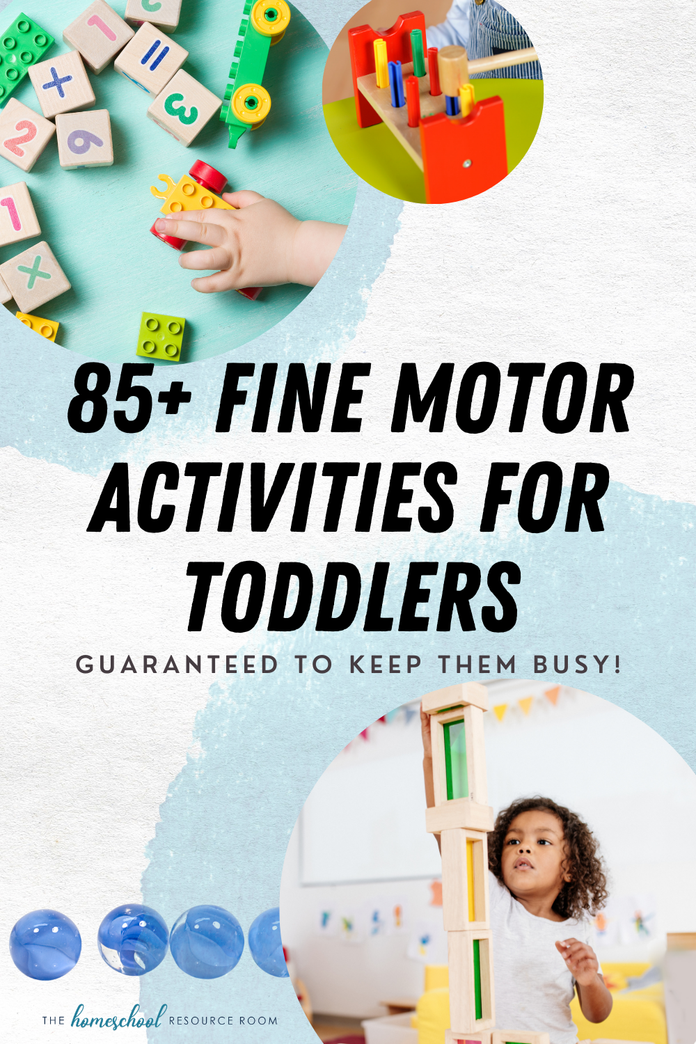 85+ fine motor activities for toddlers. Guaranteed to keep them busy!!