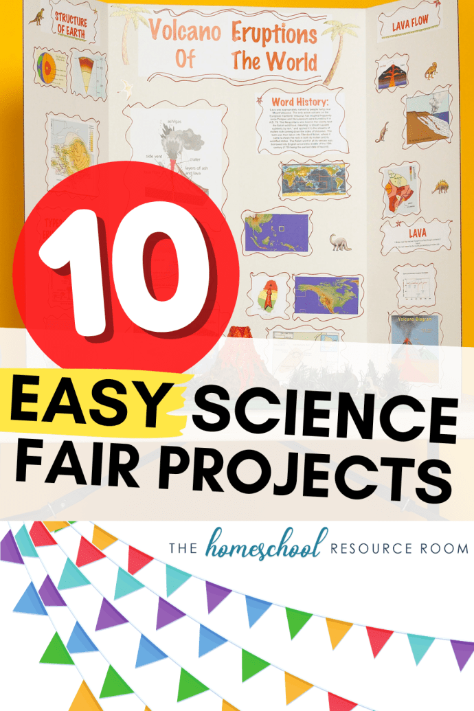 10 EASY Science Fair Projects for kids with links and videos to get you started!