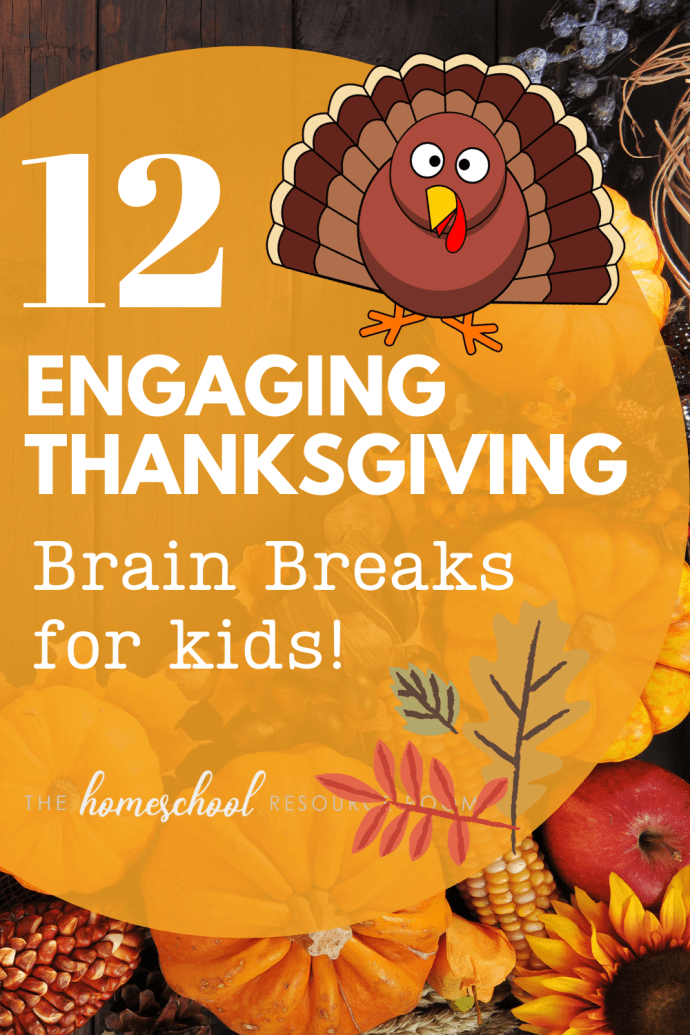 12 engaging and energizing Thanksgiving brain breaks for kids! Activities to engage and energize!
